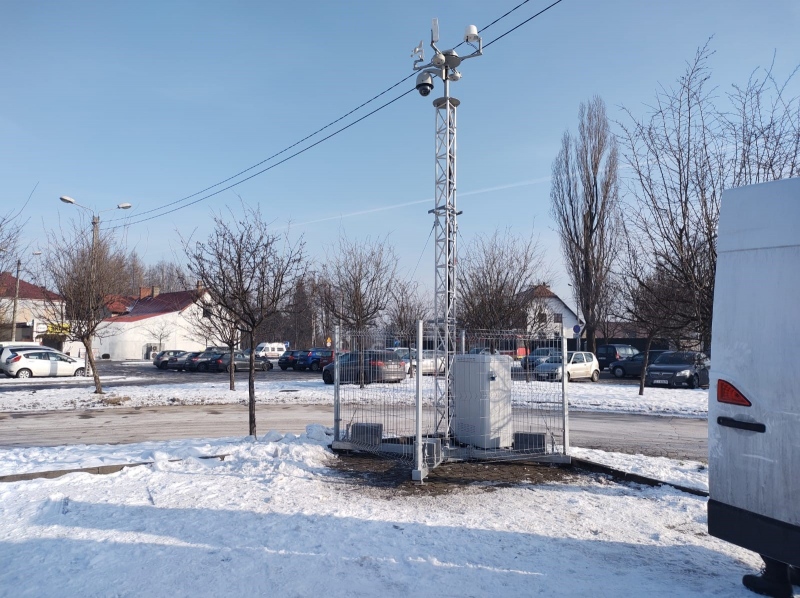 foto:  Przenośny punkt monitoringu